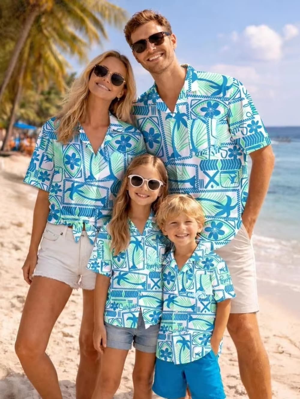 Summer Men's Family Wear Beach - Family Tree Print recension och pris