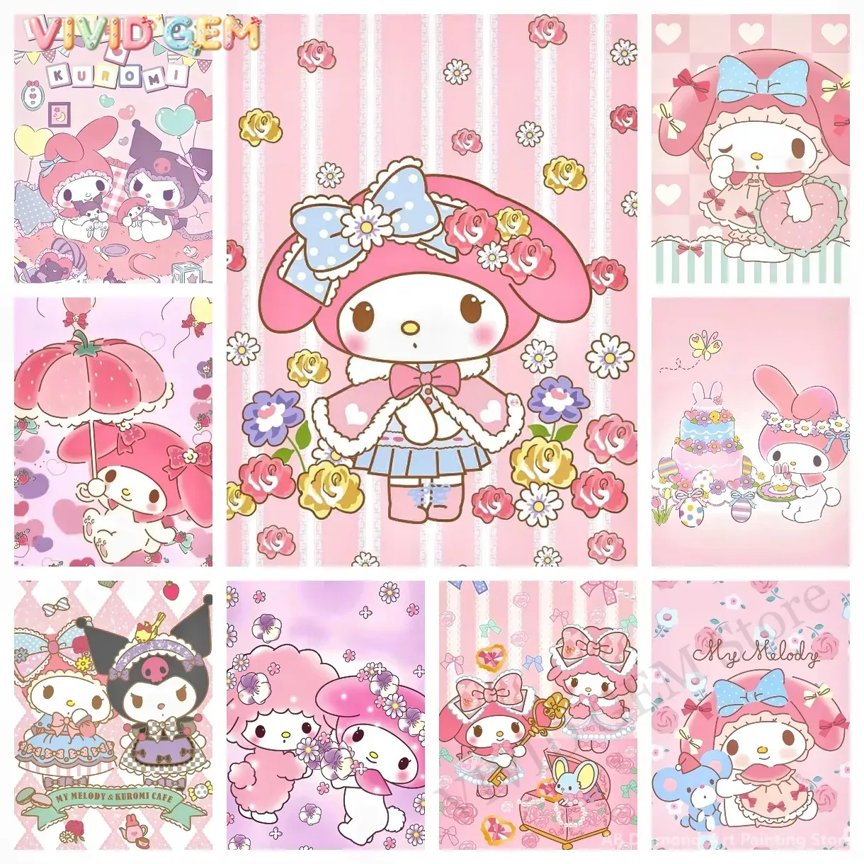 Diamond Painting My Melody San - Photo Mosaic Print recension och pris